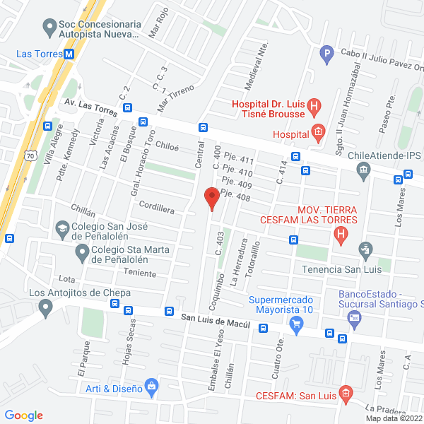 Map of Gasfitería Bustos Alfonso