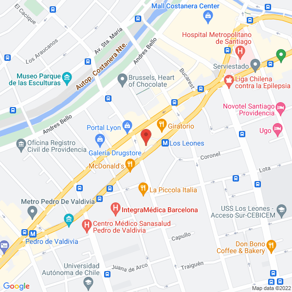 Map of Gomez Dresdner Gestión Inmobiliaria