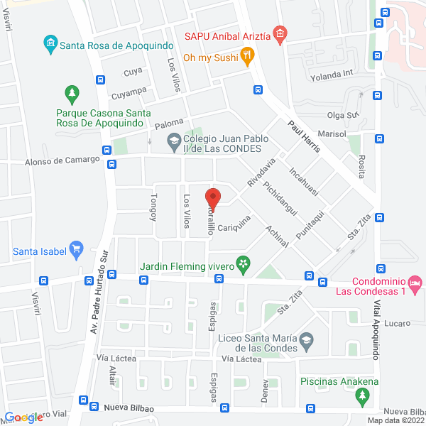 Map of Gasfitería Las Condes