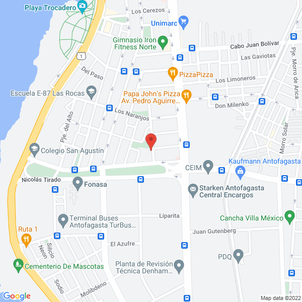 Map of Gasfiter Particular Carlos Pinto