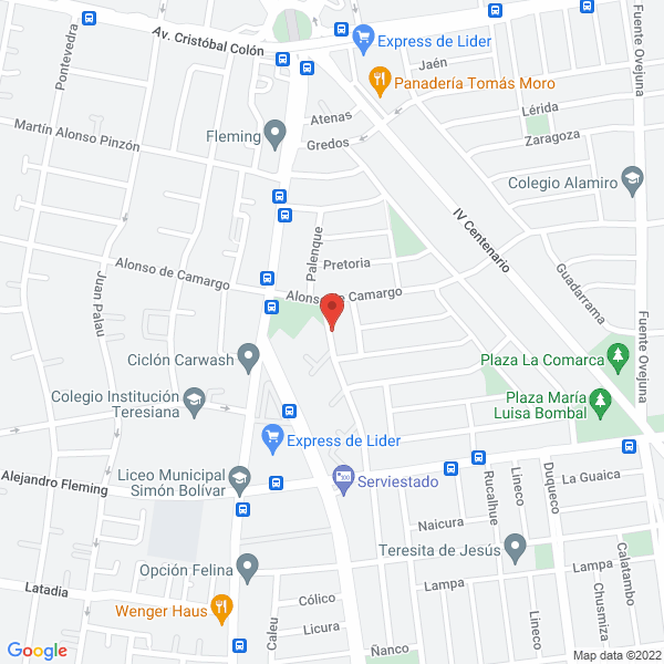 Map of Gougain Campusano, Angélica María