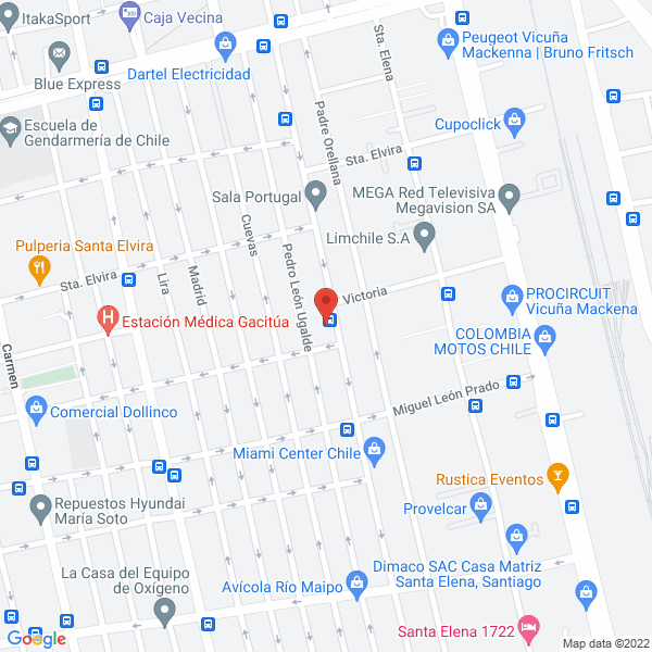 Map of Grabados en Zinc y Polimeros Contacto