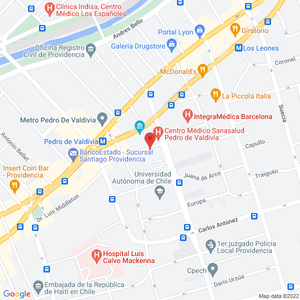 Map of Guillermo Cabrera Ingenieros Consultores Ltda