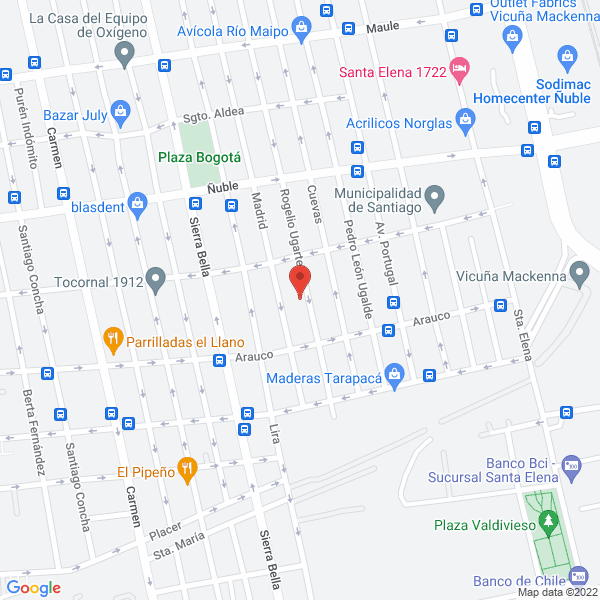 Map of Gesa Fotograbado