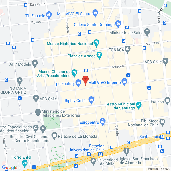 Map of Gonzalez & Fuenzalida Limitada