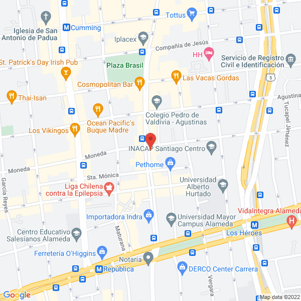 Map of Hidraúlica Santiago
