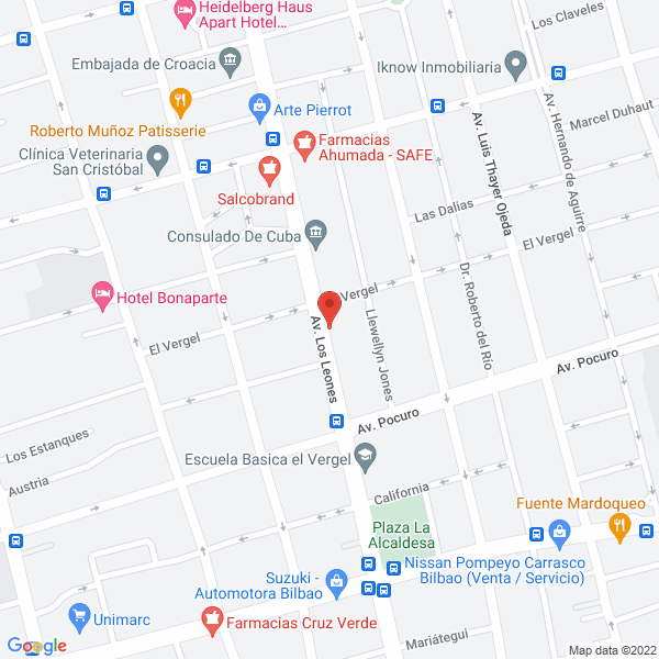 Map of Hermosilla Bucarey, Víctor