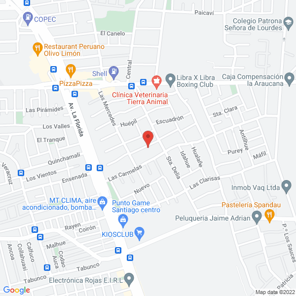 Map of Hugo Cepeda Rojas