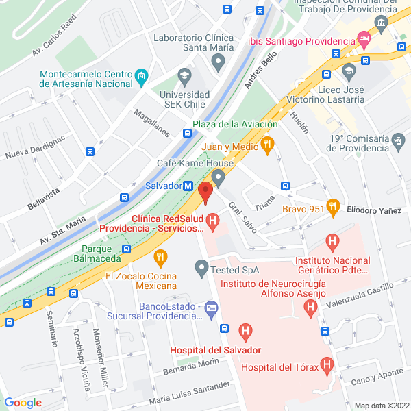 Map of Hewitt Associates Llc (Chile) Ltda.