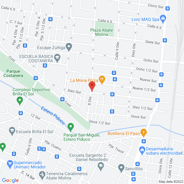 Map of Hogar Belén Talca