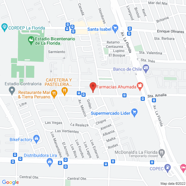 Map of Heralgas Gasco Abastible Lipigas
