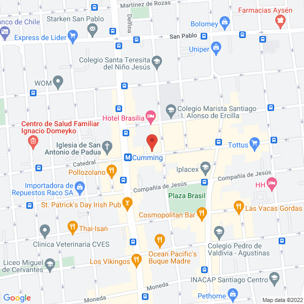 Map of Hostel Chile Inn - Residencial Vicky