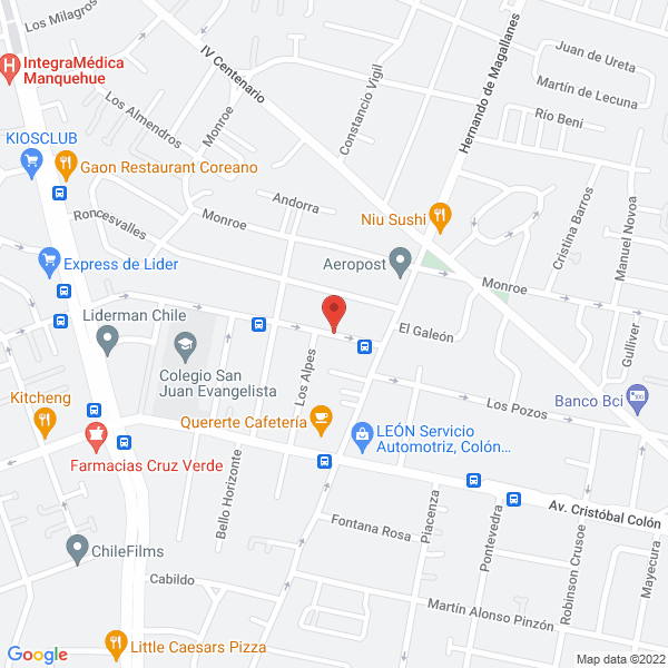 Map of Highend Chile