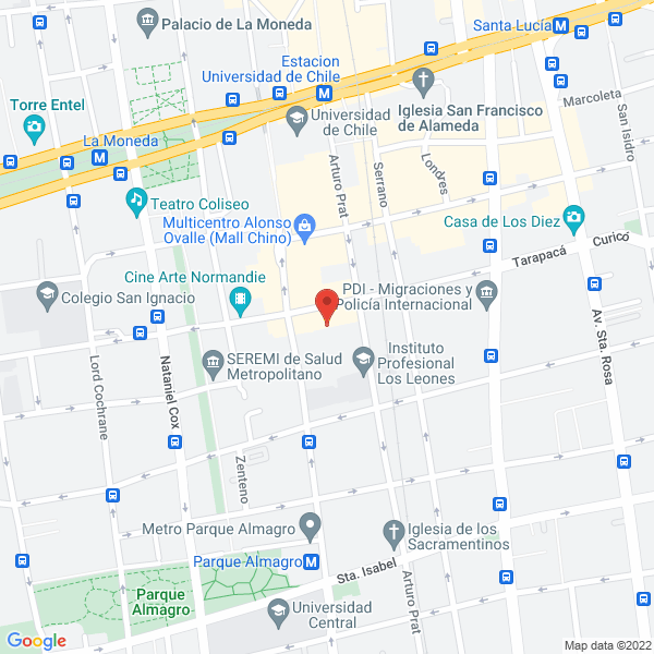 Map of HIGH COLORS