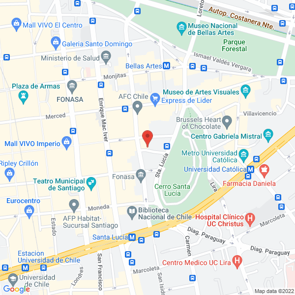 Map of Hector Jose Hugo Munoz Aguilera