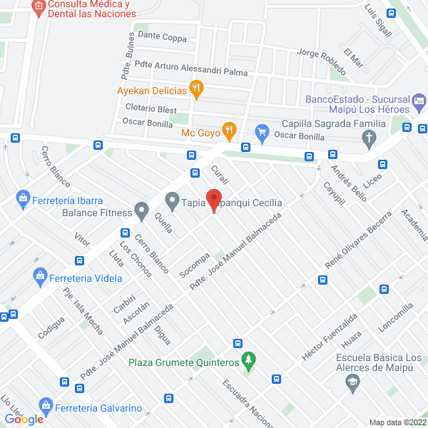 Map of Hevy Fosas - Retiro Aguas Servidas