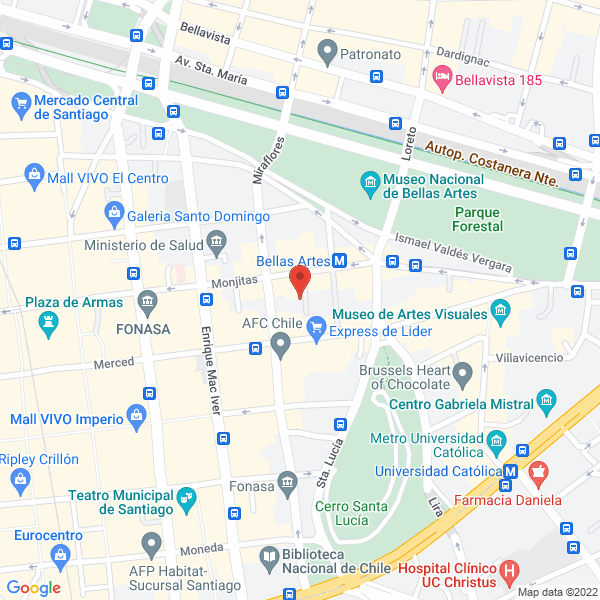 Map of Instituto de Chile