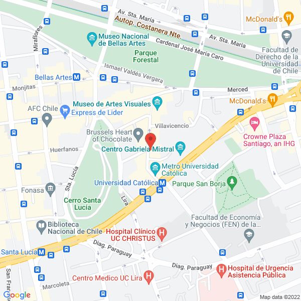 Map of Instituto Chileno Suizo de Idiomas y Cultura