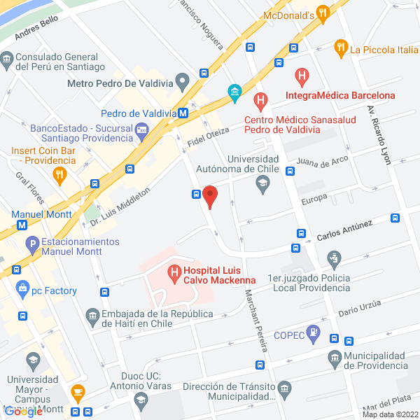 Map of Ingeniería Piscina