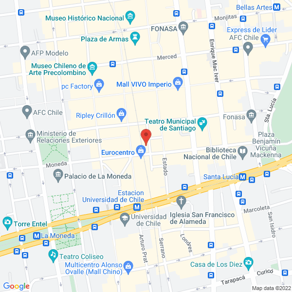 Map of Inversiones Unespa S.A.