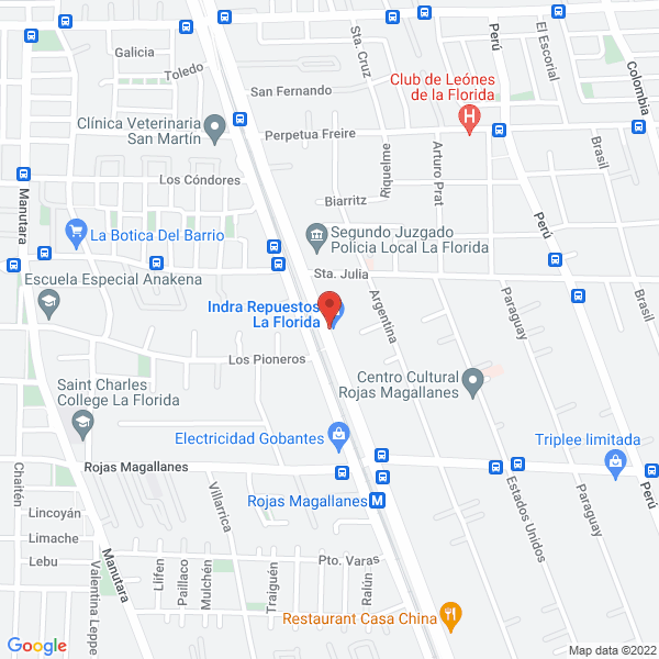 Map of Indra Repuestos Fiat