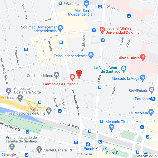 Map of Infrasonido