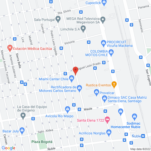 Map of Insaa Ingeniería y Control Ltda.