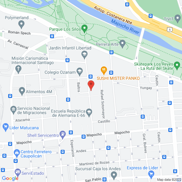 Map of Inversiones Sunta Ltda.
