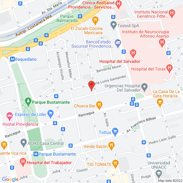 Map of Instituto Profesional Eatri