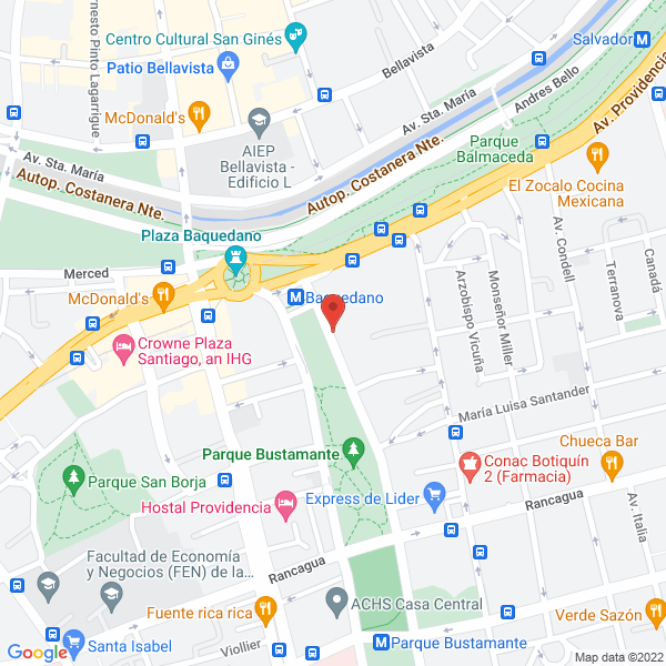 Map of Instituto Inmobiliario de Chile