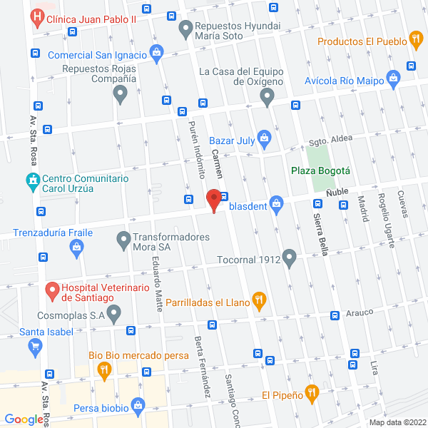 Map of Infrasol Polarizados