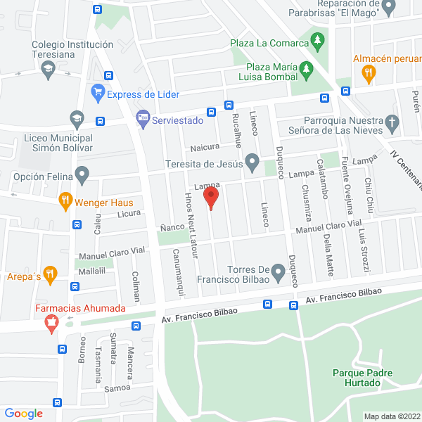 Map of Iluminación Solar Comercial Amulen