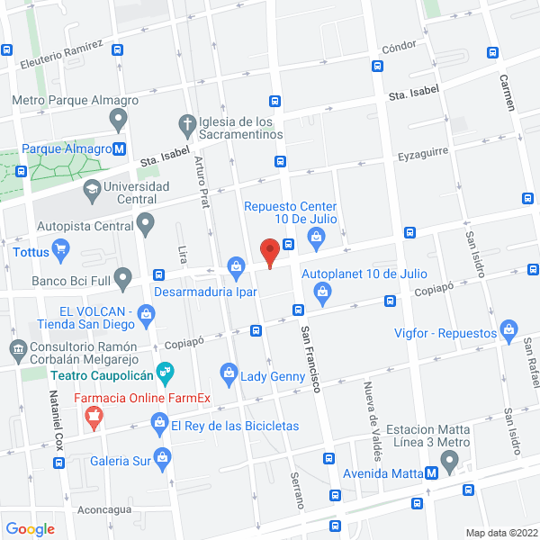 Map of Inducaucho