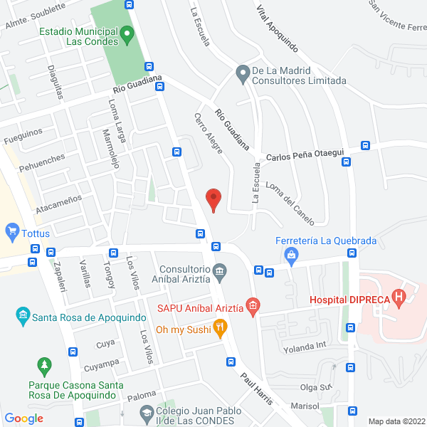 Map of Inmobiliario Propiedades