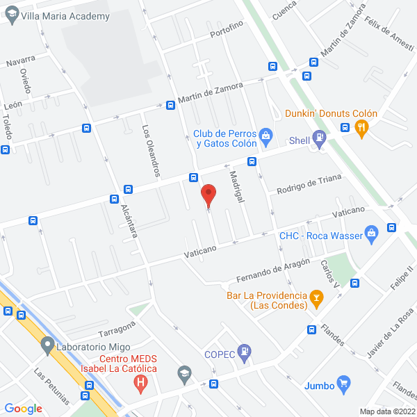 Map of Ingenieria y Reparaciones Estructurales Inrep Limitada