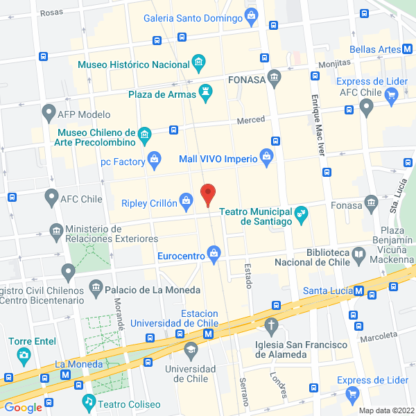 Map of Instituto Chile