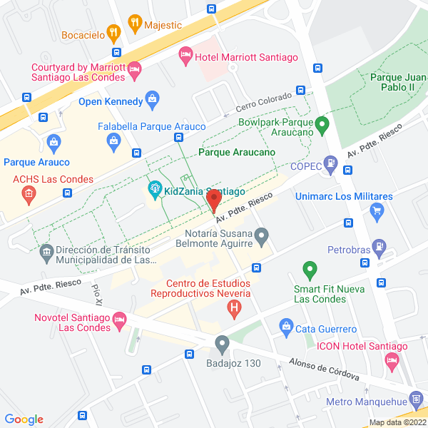 Map of Inversiones Corpgroup Interhold Ltda.