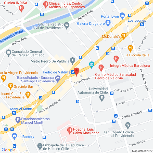 Map of Inversiones Inmobiliarias San Carlos SPA