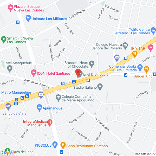 Map of INOFLISS