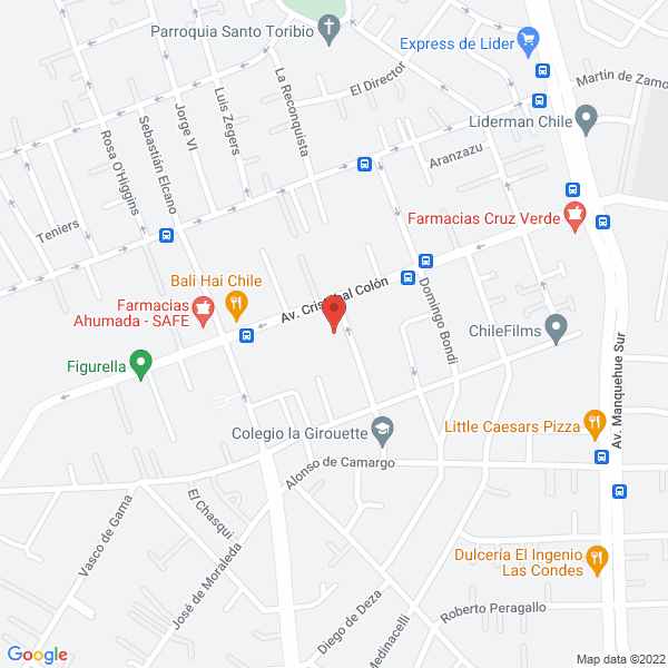 Map of Jardín Infantil Inglés