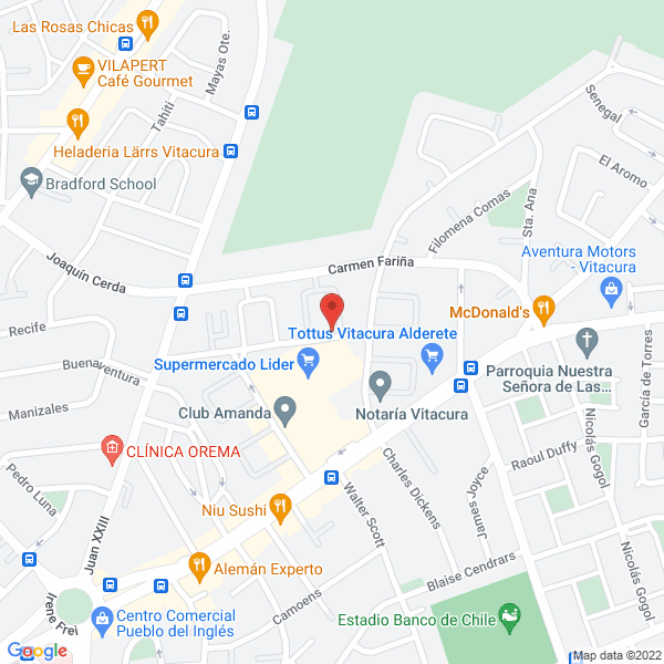Map of José Tómas Saenz Propiedades