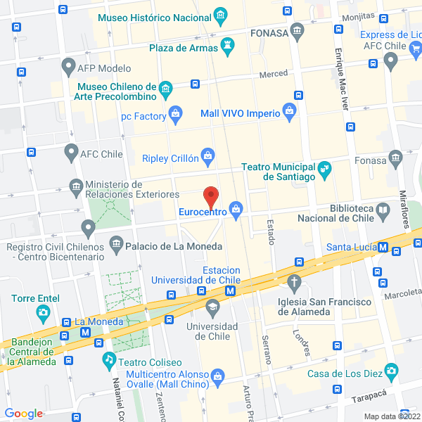 Map of Junta Aeronáutica Civíl