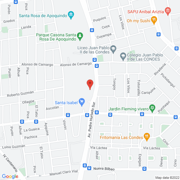 Map of Jardín Santa Rosa de Apoquindo