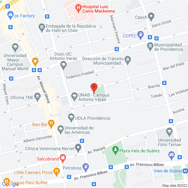 Map of Jardín Infantil y Sala Cuna Siembra Dulzura