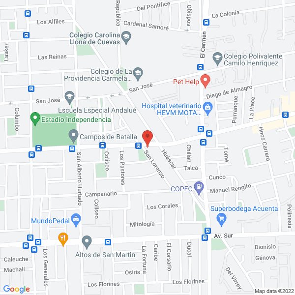 Map of J.E.J.