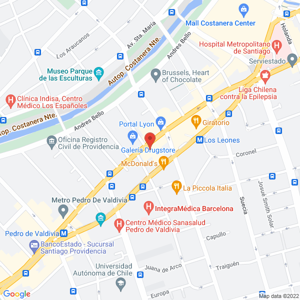 Map of Juillerat Pinochet, Alejandro