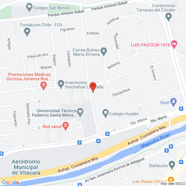Map of Jardín Santa María