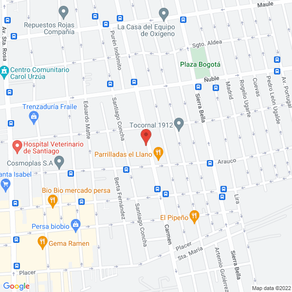 Map of Jardín Infantil My Little Garden