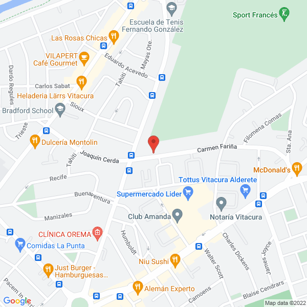 Map of Jardín Infantil Montessori Rayhue II