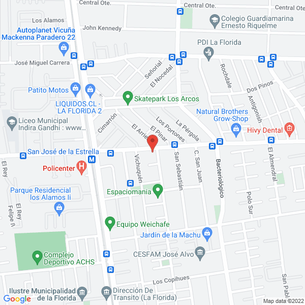 Map of Jardín de Plantas Vonchy